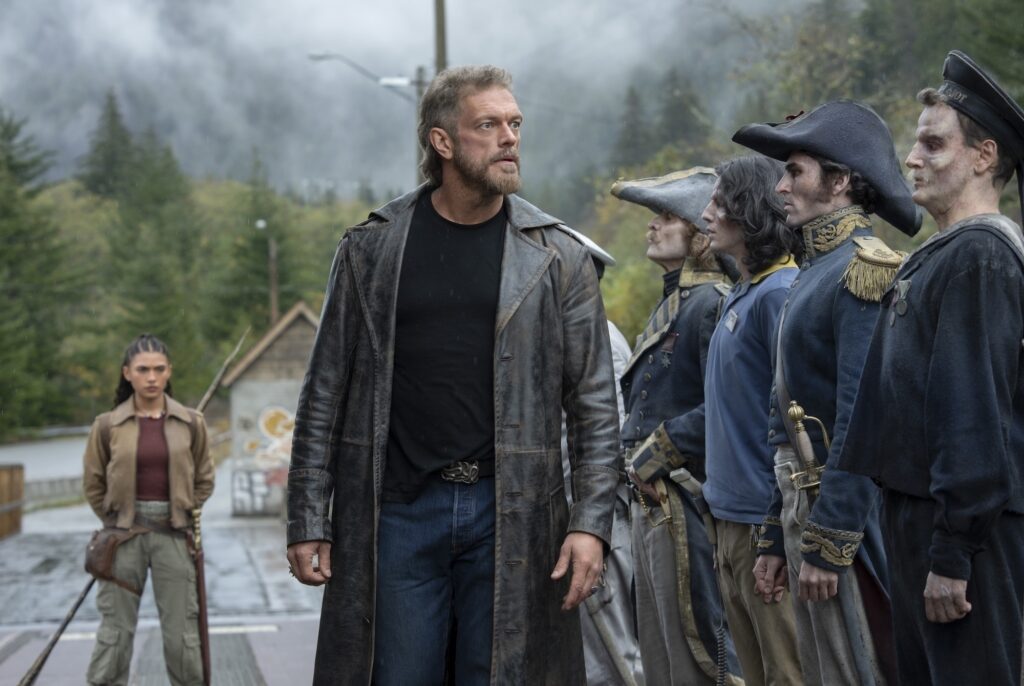 Clarisse and her godly father, Ares.