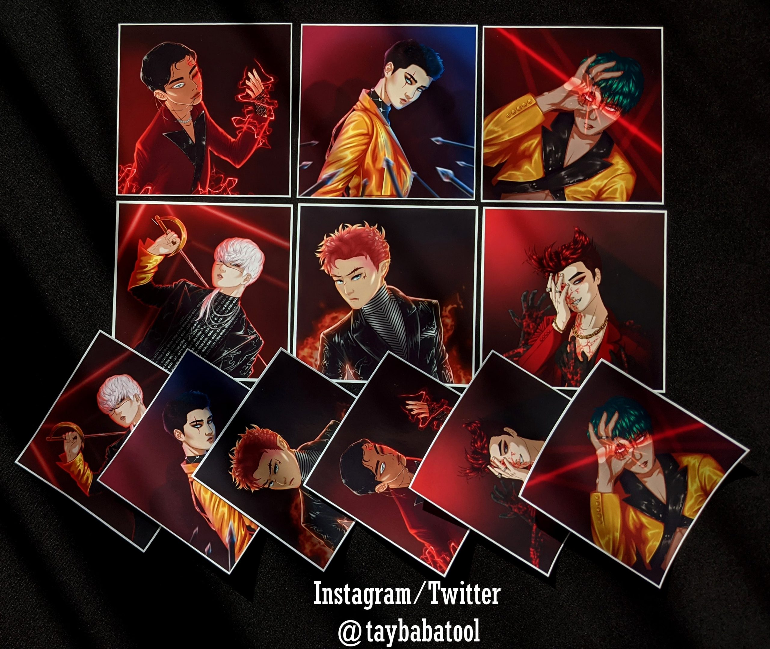 TaybaBatoolsArt EXO obsession prints and stickers