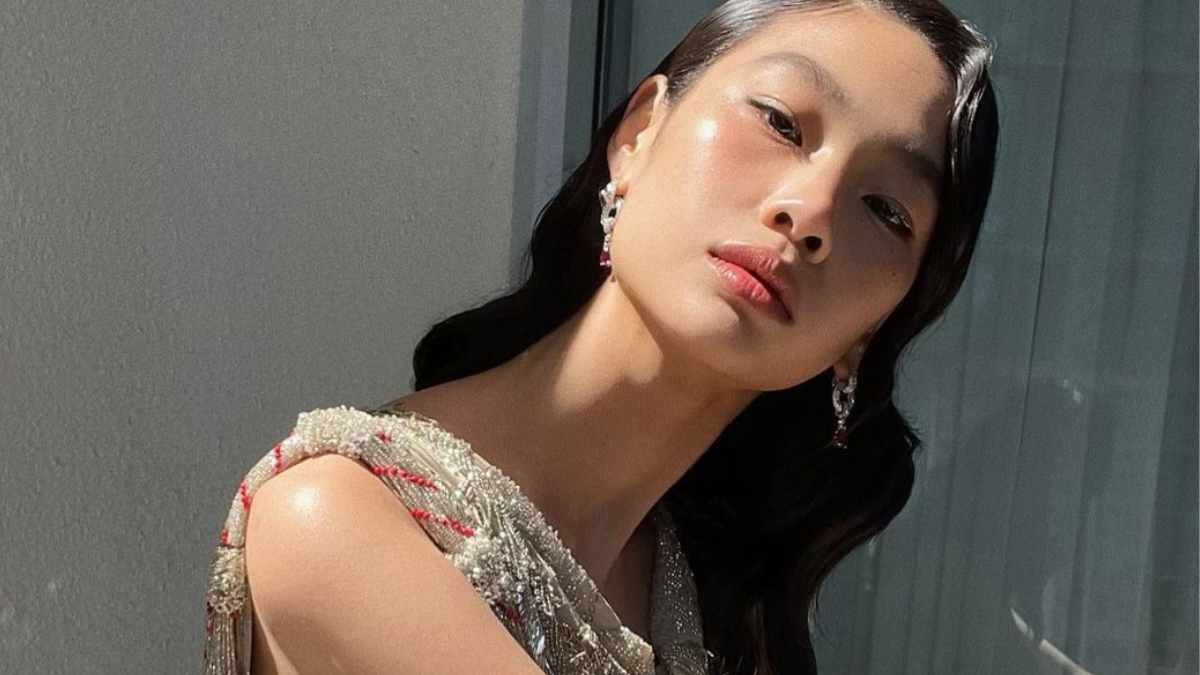 Hoyeon Jung Wore A Suede Cut-Out Mini Dress to the 2022 Met Gala