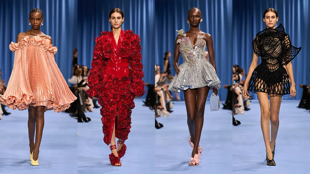 In photos: Paris Fashion Week 2023: Paris Fashion Week 2023: Models wear  bright florals for Balmain - All Photos 
