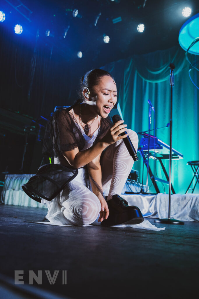 Pop singer-songwriter Griff on stage at her headlining show at NYC's Terminal 5