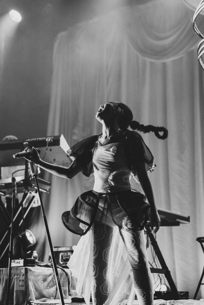 Pop singer-songwriter Griff on stage at her headlining show at NYC's Terminal 5