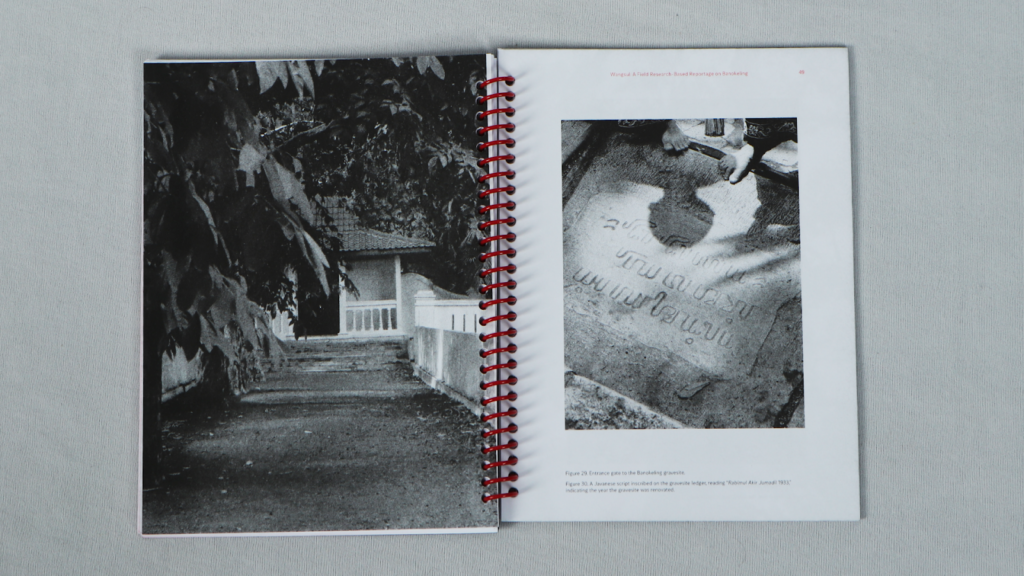 A book showing two pages of black-and-white photos.